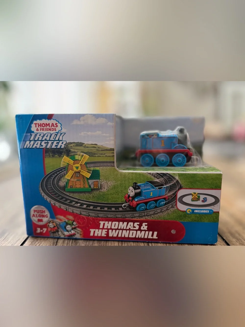 Thomas & Friends Blue Thomas Engine with Windmill - Kids Toy push along